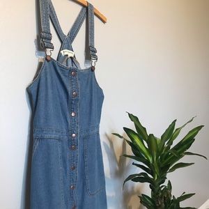 Overall Denim Dress